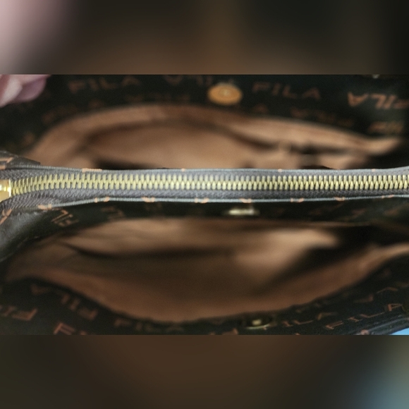 Fila Black and Brown Signature Satchel - Picture 2 of 3